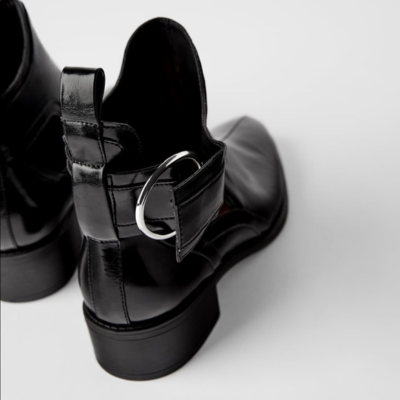 Zara Ankle Boots with Buckle - Picture 2 of 8